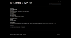 Desktop Screenshot of benjaminrtaylor.com